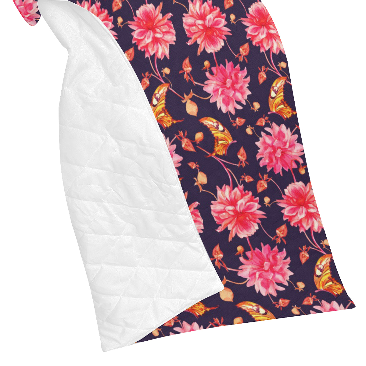 Dahlia Pattern Print Design DH03 Premium Quilt