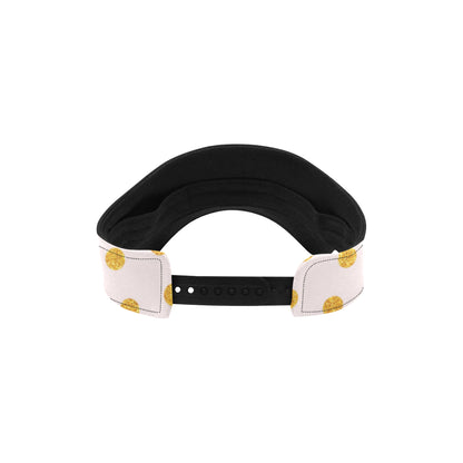Polka Dot Gold Pink Pattern Print Design 01 Unisex Sun Visor