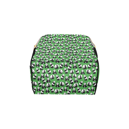 Panda Bear Pattern Themed Print Diaper Bag Backpack