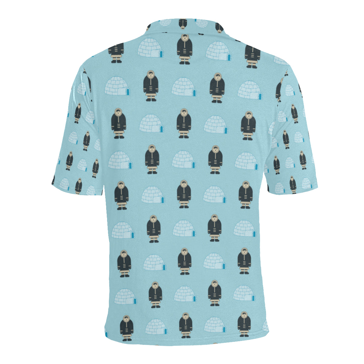 Eskimo Pattern Print Design 03 Men Polo Shirt