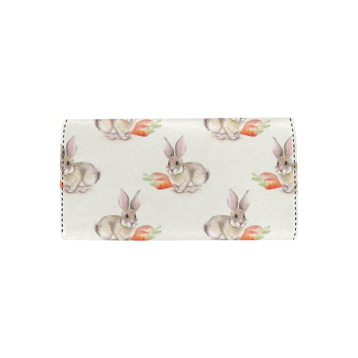 Rabbit Pattern Print Design 01 Women's Trifold Wallet