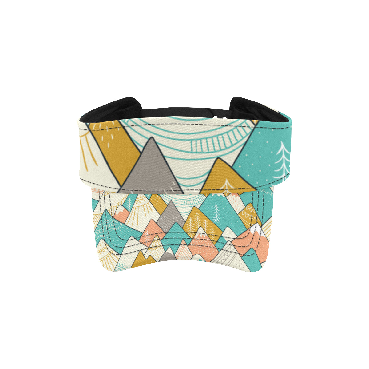 Mountain Pattern Print Design 02 Unisex Sun Visor