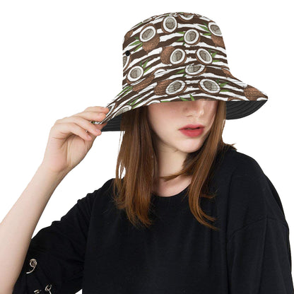 Coconut Pattern Print Design CN04 Unisex Bucket Hat
