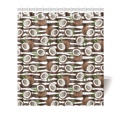 Coconut Pattern Print Design CN04 Shower Curtain