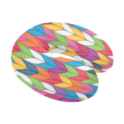 Knit Pattern Print Design 01 U-Shaped Travel Neck Pillow