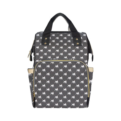 Bull Terriers Pattern Print Design 02 Diaper Bag Backpack