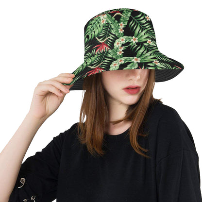 Bird Of Paradise Pattern Print Design BOP05 Unisex Bucket Hat