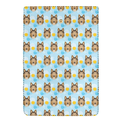 Collies Pattern Print Design 02 Women's Trifold Wallet