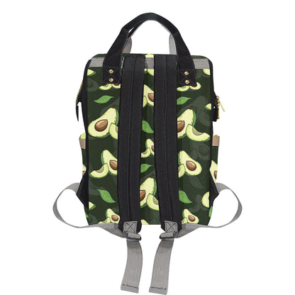 Avocado Pattern Print Design AC07 Diaper Bag Backpack