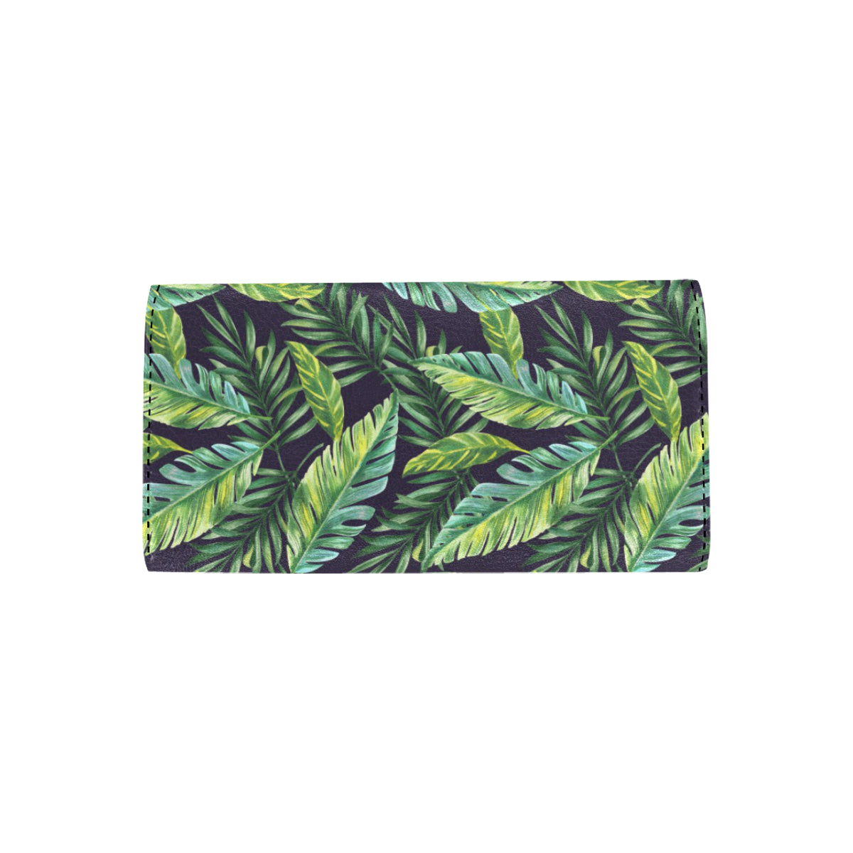 Tropical Flower Pattern Print Design TF06 Women's Trifold Wallet