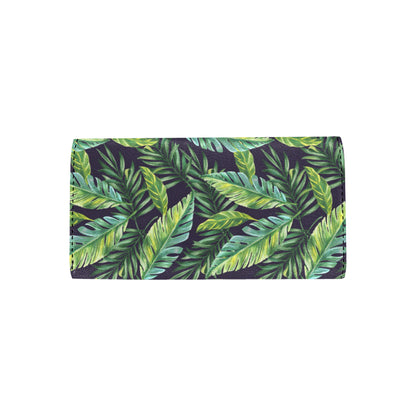 Tropical Flower Pattern Print Design TF06 Women's Trifold Wallet