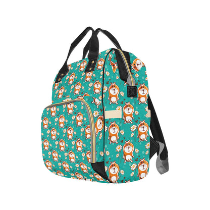 Hamster Pattern Print Design 01 Diaper Bag Backpack