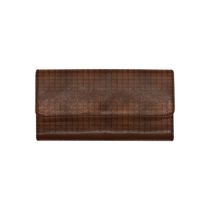 Chocolate Pattern Print Design 01 Women's Trifold Wallet