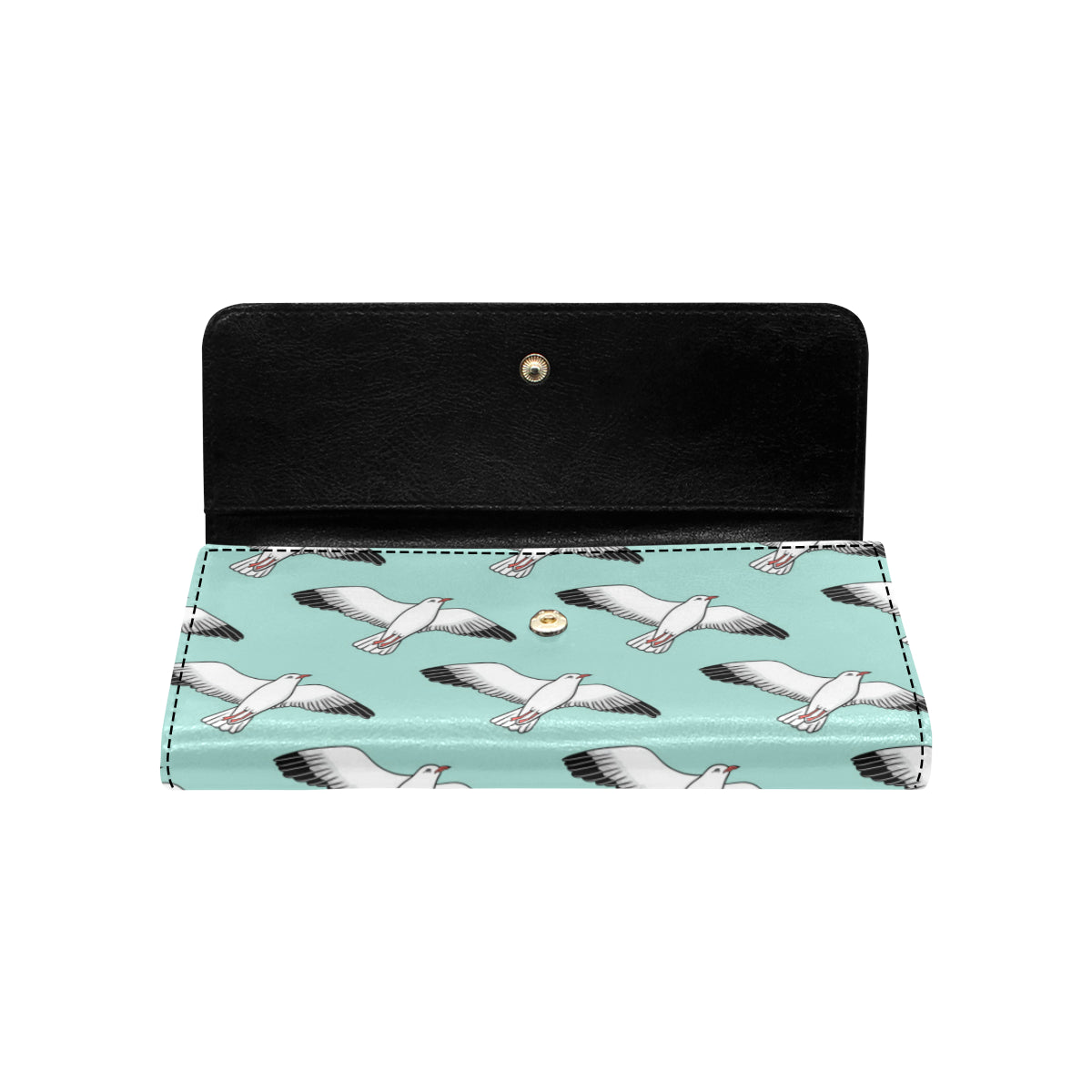 Pigeon Pattern Print Design 02 Women's Trifold Wallet
