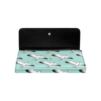 Pigeon Pattern Print Design 02 Women's Trifold Wallet
