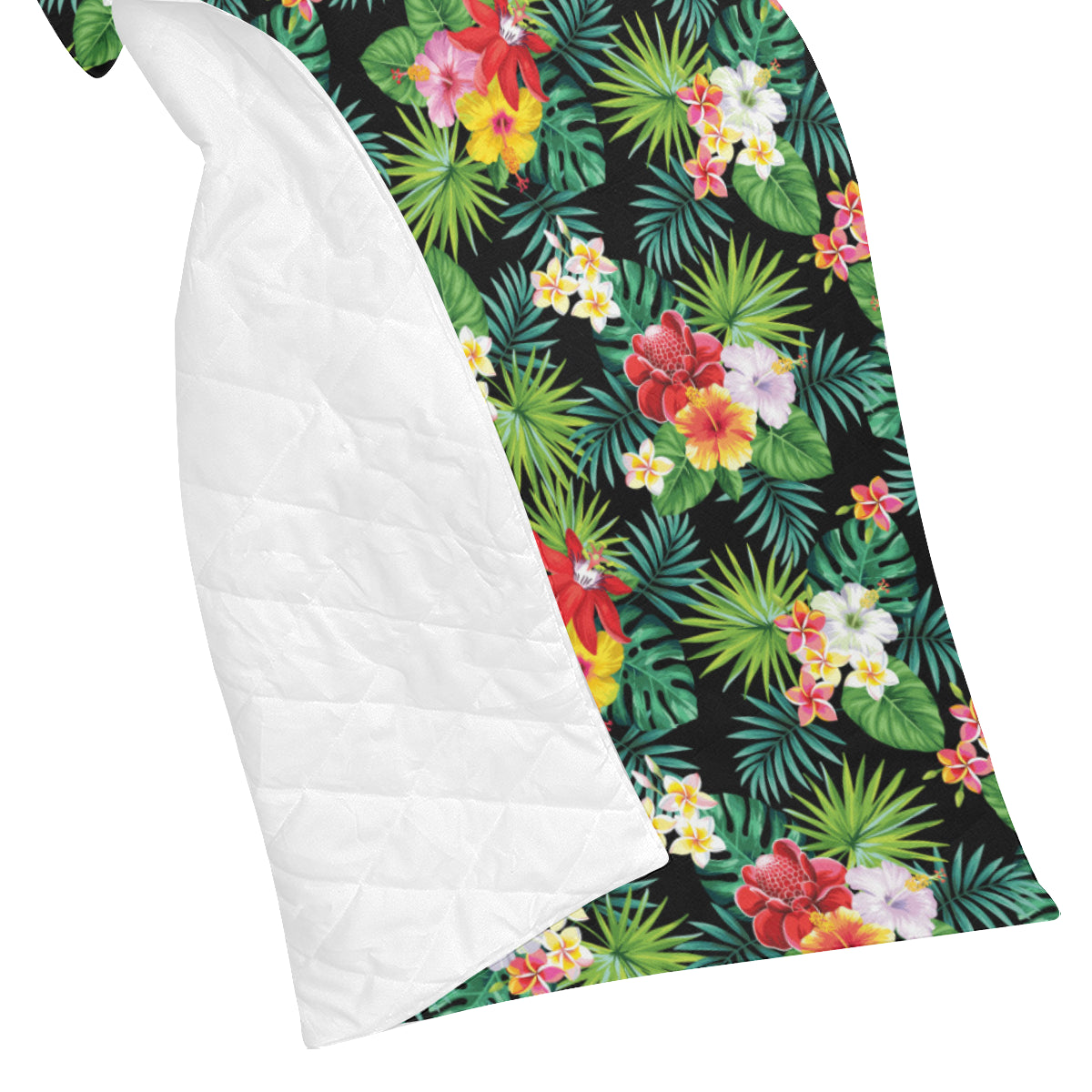 Hibiscus Hawaiian flower tropical Premium Quilt