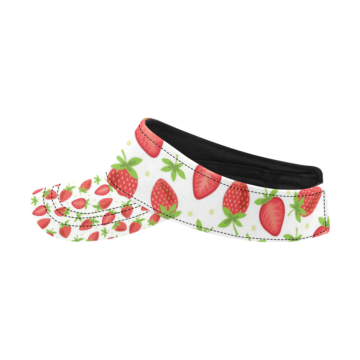 Strawberry Pattern Print Design SB07 Unisex Sun Visor