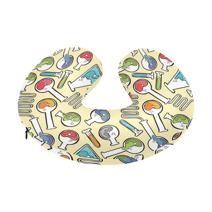Chemical Pattern Print Design 04 U-Shaped Travel Neck Pillow