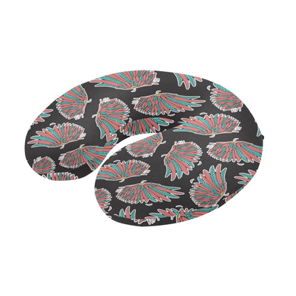 Angel Wings Pattern Print Design 05 U-Shaped Travel Neck Pillow