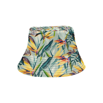 Tropical Flower Pattern Print Design TF022 Unisex Bucket Hat