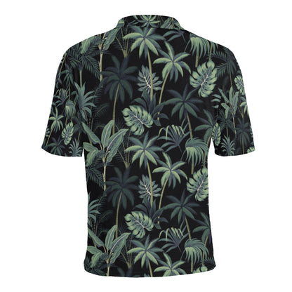Rainforest Pattern Print Design RF02 Men Polo Shirt