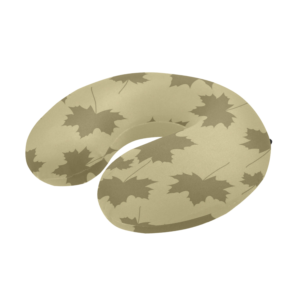 Maple Leaf Pattern Print Design 01 U-Shaped Travel Neck Pillow