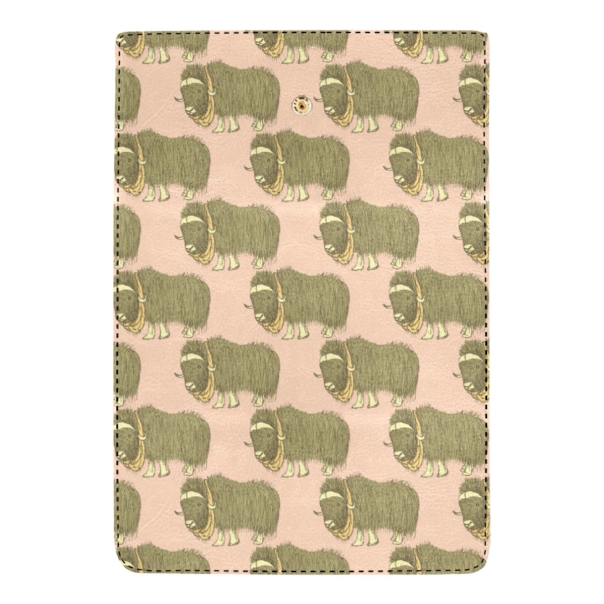 Yak Pattern Print Design 01 Women's Trifold Wallet