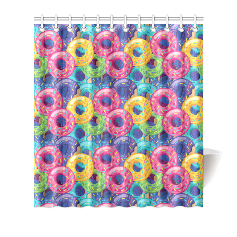 Donut Pattern Print Design DN010 Shower Curtain