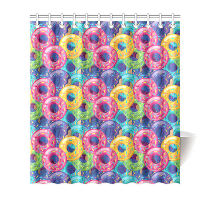 Donut Pattern Print Design DN010 Shower Curtain