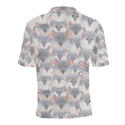 Rat Baby Pattern Print Design 02 Men Polo Shirt