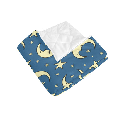 Moon Night Pattern Print Design 03 Premium Quilt