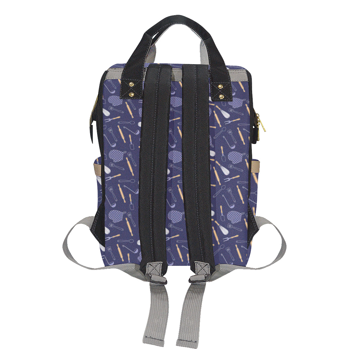 Cooking Kitchen Tools Pattern Print Design 04 Diaper Bag Backpack