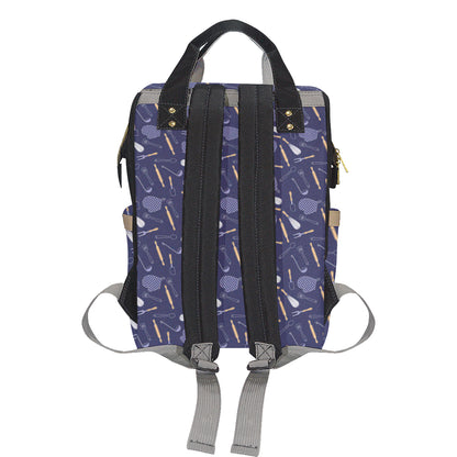 Cooking Kitchen Tools Pattern Print Design 04 Diaper Bag Backpack