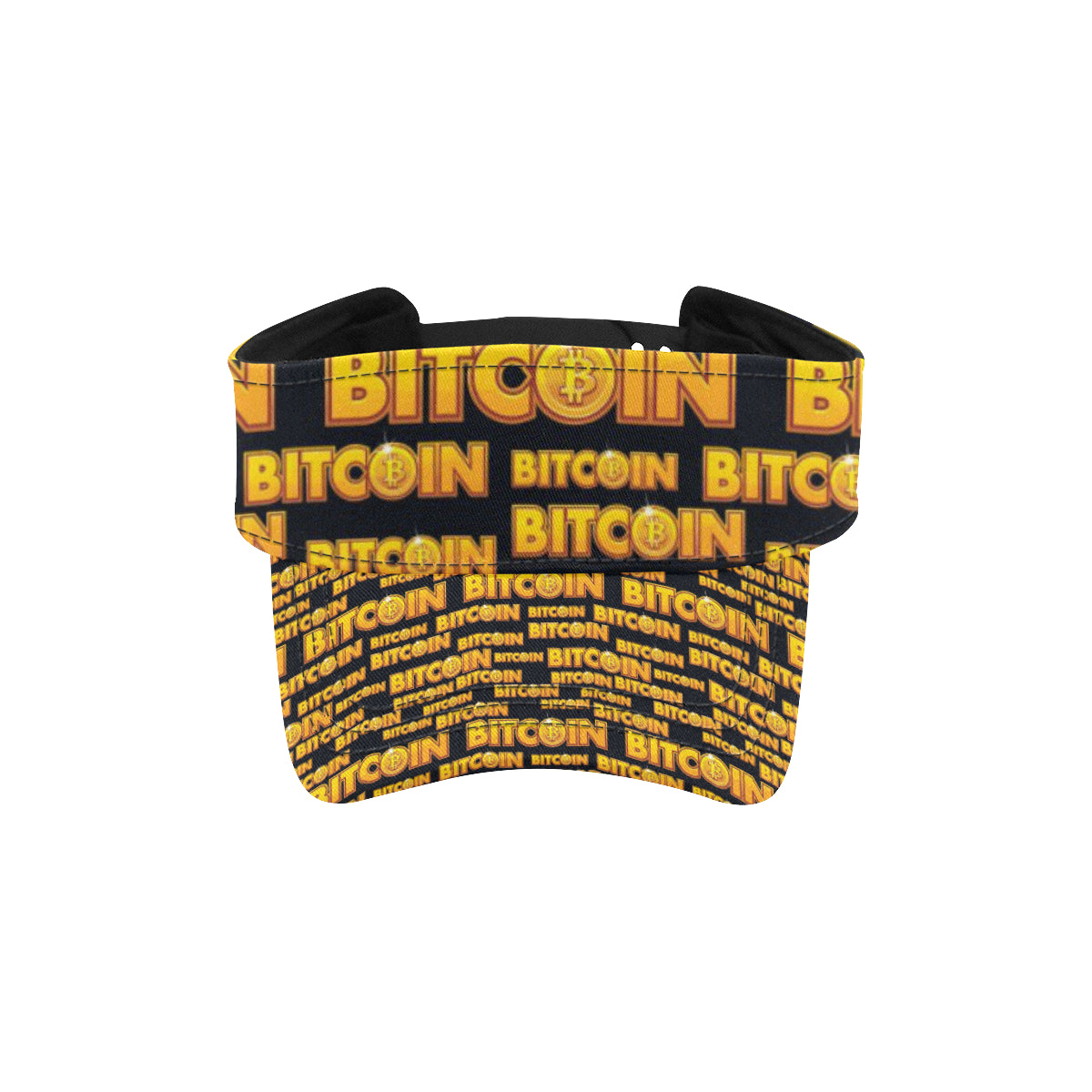 Bitcoin Pattern Print Design DO03 Unisex Sun Visor