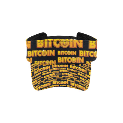 Bitcoin Pattern Print Design DO03 Unisex Sun Visor