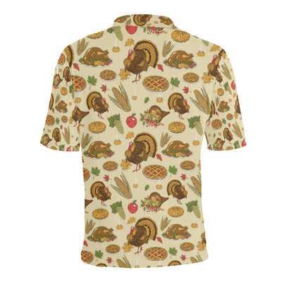 Turkey Pattern Print Design 02 Men Polo Shirt