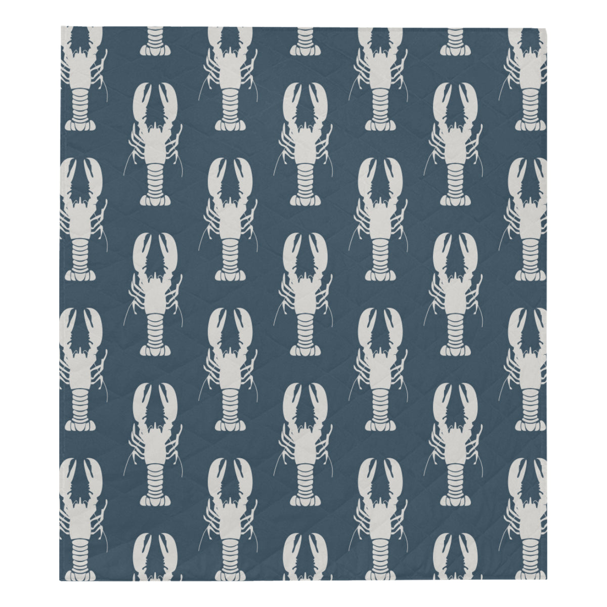 Lobster Pattern Print Design 02 Premium Quilt