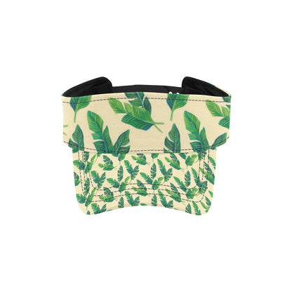 Banana Leaf Pattern Print Design 01 Unisex Sun Visor