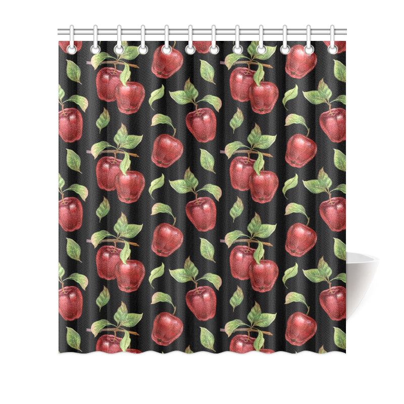 Apple Pattern Print Design AP011 Shower Curtain