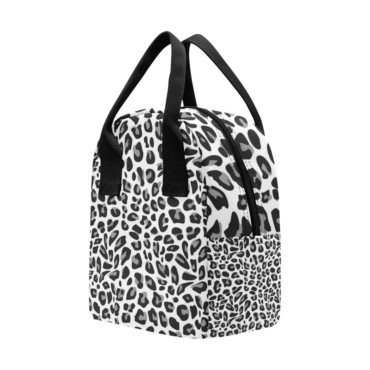 Snow Leopard Skin Print Insulated Lunch Bag