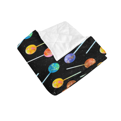 Lollipop Pattern Print Design LL04 Premium Quilt