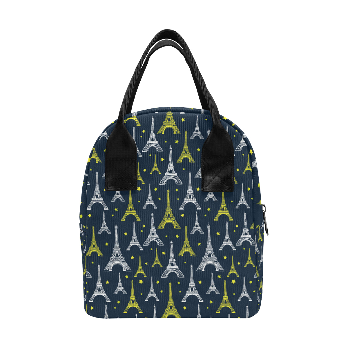 Eiffel Tower Star Print Insulated Lunch Bag
