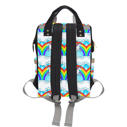 Unicorn Rainbow Diaper Bag Backpack