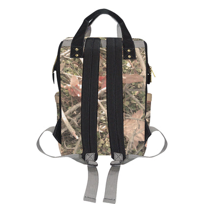 Camouflage Realistic Tree Authumn Print Diaper Bag Backpack