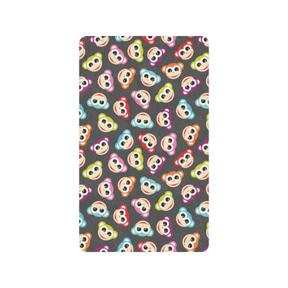 Monkey Head Design Themed Print Rubber Doormat