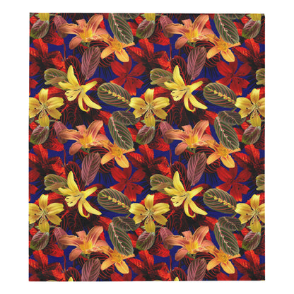 Lily Pattern Print Design LY014 Premium Quilt
