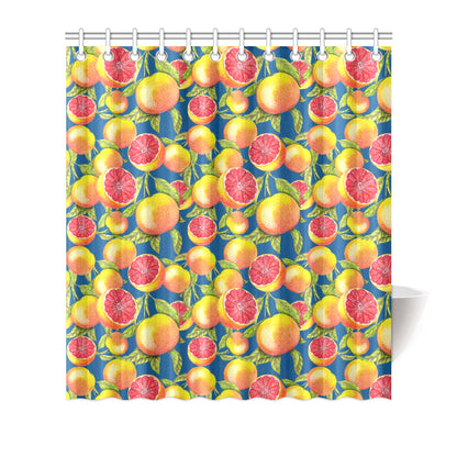Grapefruit Pattern Print Design GF04 Shower Curtain
