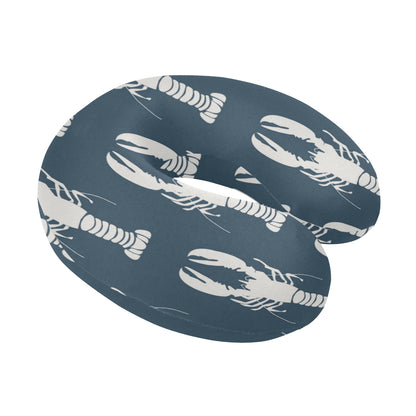 Lobster Pattern Print Design 02 U-Shaped Travel Neck Pillow