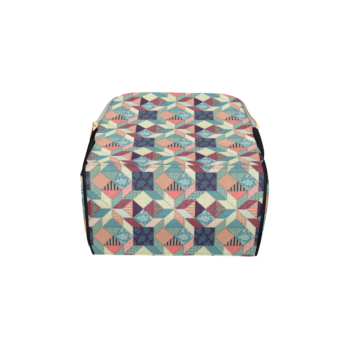 Patchwork Pattern Print Design 02 Diaper Bag Backpack