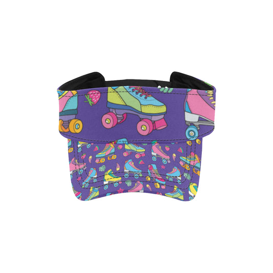 Roller skate Colorful Pattern Print Design A05 Unisex Sun Visor